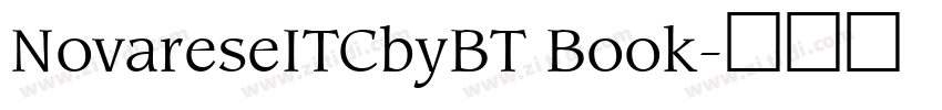 NovareseITCbyBT Book字体转换